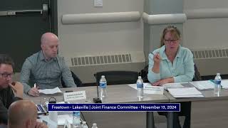 Freetown  Lakeville Joint Finance Committee 111324 [upl. by Ira]