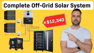 Complete OffGrid Solar System With Batteries for Homes  EG4 6000XP for 12340 [upl. by Zeuqram958]