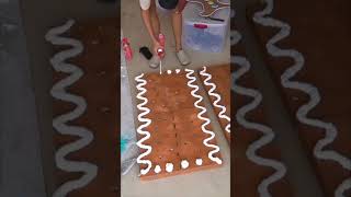 DIY giant cookies for my gingerbread house Christmas decorations [upl. by Garrity781]