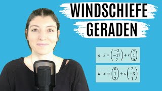 WINDSCHIEFE Geraden Analytische Geometrie  Vektorrechnung [upl. by Endor]