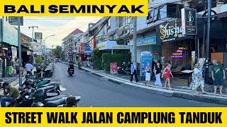 Bali Seminyak Indonesia Street Walking Tour Video Today 2024 [upl. by Jule391]