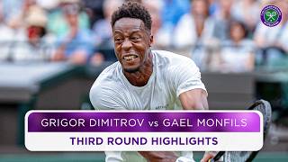 Rolling back the years  Grigor Dimitrov vs Gael Monfils  Highlights  Wimbledon 2024 [upl. by Paryavi]