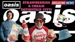 OASIS Strawberries Cream Football Definitely City Manchester Biblical oasis [upl. by Assirod]