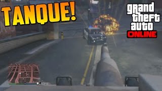 TANQUE EN PRIMERA PERSONA  Gameplay GTA 5 Online PS4 [upl. by Lattonia]