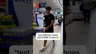 Testing the 19 Lidl shoes with DVNK ÉLITE carbon fiber insoles🤣 dvnk carbonfiber basketball [upl. by Ecinuahs]