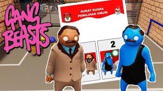 Calon pemimpin DUO KUMIS  Gang Beast [upl. by Ruffin889]