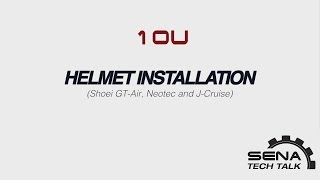 How To Video 10U  Helmet Installation for Shoei GT Air Shoei Neotec and Shoei JCruise [upl. by Yreffoeg]