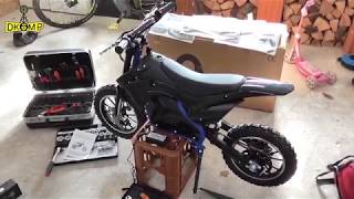 Actionbikes Motors  Kinder Mini Elektro Crossbike Gepard 500 Watt 36V  Teil 12 Aufbaufazit [upl. by Orten]