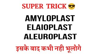 Amyloplast Aleuroplast Elaioplast Tricks  Cell The Unit Of Life [upl. by Ulick]