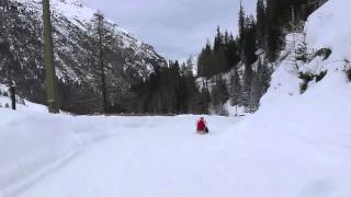 Schlittelbahn Toboggan run in Switzerland [upl. by Ttirrej806]