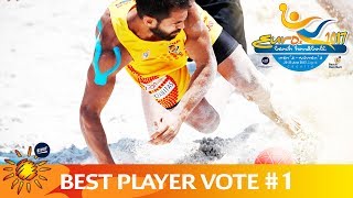 Vote for your favourite player  Beach Handball EURO 2017 [upl. by Anitsihc690]