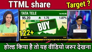 TTML share latest newstata teleservices share futurettml share analysisttml share price target [upl. by Nadeau202]