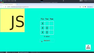 Tic Tac Toe Using HTML CSS JAVASCRIPT  Simple Game Using Javascript [upl. by Hayidan196]