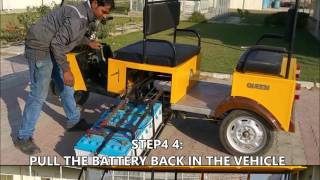 GEM E rickshaw 5 minute battery charging [upl. by Ennyrb]