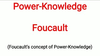 Power and knowledge By Foucault Full Explain with Urdu englisliterature [upl. by Enreval993]