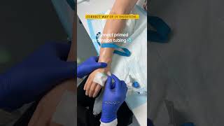 IV insertion process  cannulation in medical  explore gk anatomy motivation doctor biology [upl. by Kwabena379]