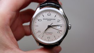 Baume and Mercier Clifton Dual Time Mens Watch Review Model MOA10112 [upl. by Otrebor]