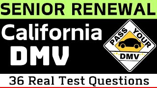 CALIFORNIA DMV WRITTEN TEST 2024  senior renewal test 2024  California DMV Permit Test  Test 7 [upl. by Adiazteb708]