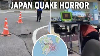 Huge earthquake rocks Japan and sparks tsunami warnings as people flee swinging buildings [upl. by Fogel]