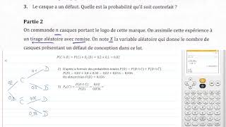 Probabilités au BAC Spécialité Maths Polynésie Mai 2022 Sujet 2 [upl. by Ianthe110]