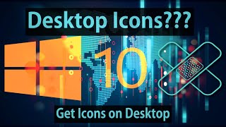 Desktop icons not showing windows 10  Get Missing Icons on Desktop [upl. by Eelek]