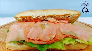 Smoked Salmon Sandwich  Easy and Quick Recipe Just in 10 Minutes [upl. by Elyak772]