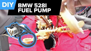 BMW Fuel Pump Replacement 528i FCP Euro [upl. by Tjaden989]