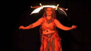 Double swordscimitar bellydance by Nisaa Shuvani [upl. by Nilved]