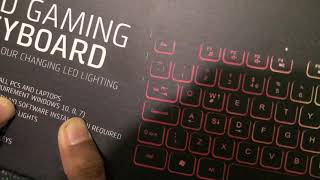 Goodmans 347648 led gaming keyboard unboxing [upl. by Quick]