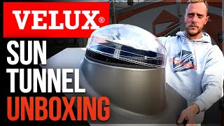 Dreamworx Roofing  Unboxing 14quot Velux sun tunnel [upl. by Nabroc]