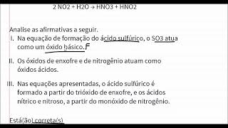 Chuva ácida e a classificação dos óxidos [upl. by Kenna]