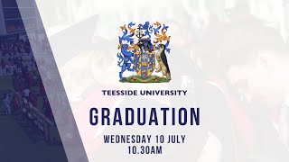 Teesside University Graduation Wednesday 10 July 2024  1030am [upl. by Nnyladnarb]