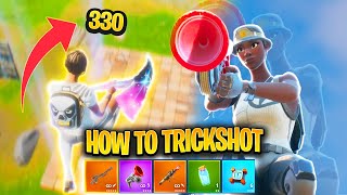 The BEST Fortnite TRICKSHOT TIPS for BEGINNERS Trickshotting Tutorial [upl. by Eecyac]