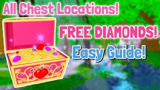 EVERY CHEST LOCATION In DIVINIA PARK Royale High Chest Locations [upl. by Langelo]