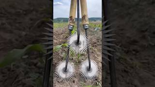 Soil Hoeing  pulverizer  Tillage  Farming [upl. by Eedyaj]