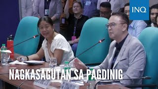 Binay at Cayetano nagkasagutan sa pagdinig kaugnay ng bagong Senate building [upl. by Alton]