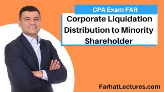 Corporate Liquidation Distribution to Minority Shareholder  Corporate Income Tax Course [upl. by Iramat]