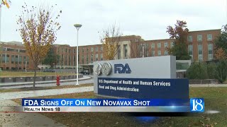 Health News 18 FDA Signs Off On New Novavax Shot [upl. by Seessel752]