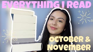 What I read in October amp November 📚✨ [upl. by Eneles]