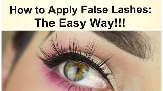 How to apply false eyelashes the easy way  Mannymua [upl. by Tesil833]