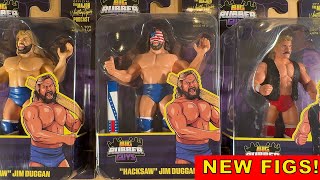 FIRST LOOK Magnum TA Hacksaw Jim Duggan Variants Big Rubber Guys Figures Unboxing Review wrestling [upl. by Nnalyrehc]