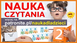 Nauka Czytania  Składanie Literek Pierwszych Słów i Alfabet dla Dzieci po Polsku cz2 [upl. by Inalaeham]