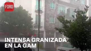 Se registra granizada en la Alcaldía Gustavo A Madero CDMX  LAs Noticias [upl. by Aloiv]