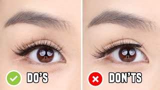 FALSE EYELASHES Dos amp Donts  Everything you need to know for beginners [upl. by Lubba]