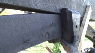 4 of 6  Pavilion  Pergola Timber Knee Brace Installation  Setting Keystones [upl. by Gish]