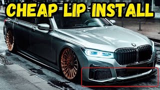 Installing front lip for Bmw 740i G12 [upl. by Ned]