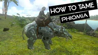 how to tame phiomia  ark survival evolved mobile  pvn gaming [upl. by Ilajna]