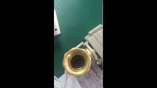 DN25 brass motorized valve testing [upl. by Yenaiv]