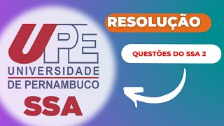 Resolução de questões da UPE  SSA 2 [upl. by Coleman]