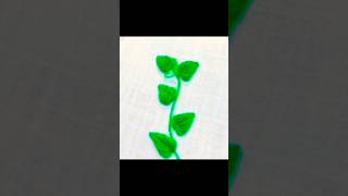 stitching leaves with easy trick with pen  tutorial [upl. by Nnylarat976]